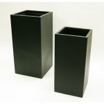 ruben tall square planter fiberglass