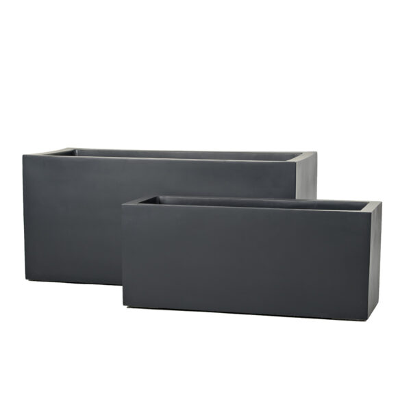 Fiberglass RECTANGLE PLANTER. Winterproof. Durable.