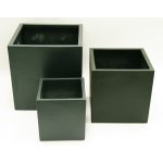 george cube fiberglass planter