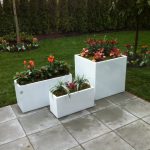 Fiberglass planter set