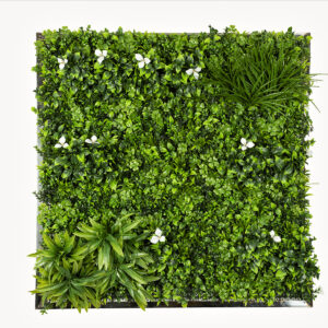 Framed WHITE FLOWER Greenwall Panel